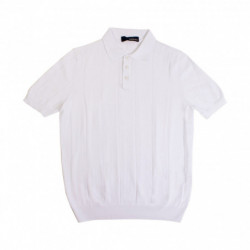 Polo a maniche corte in cotone bianco - IT46 - S