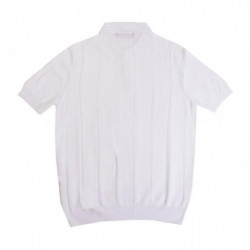 Polo a maniche corte in cotone bianco - IT46 - S