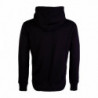 Felpa con zip in cotone nero - XL