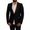 Giacca blazer con cappotto slim fit in lana nera - IT48 - M