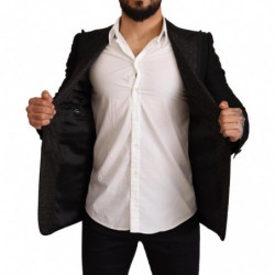 Giacca blazer con cappotto slim fit in lana nera - IT48 - M
