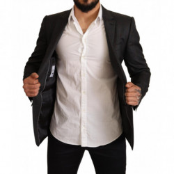Giacca blazer slim fit in lana a quadri grigi - IT48 - M