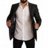 Giacca blazer slim fit in lana a quadri grigi - IT48 - M