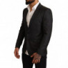 Giacca blazer slim fit in lana a quadri grigi - IT48 - M