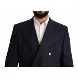 Giacca Cappotto TAORMINA in Lino Blu - IT58 - XXL