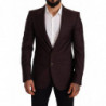 Giacca slim fit in lana viola Blazer SICILIA - IT48 - M