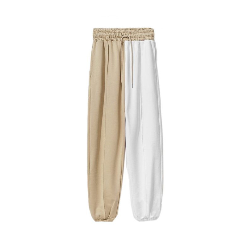 Jeans e pantaloni in cotone beige - L