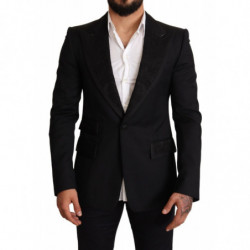 Giacca blazer nera a un...