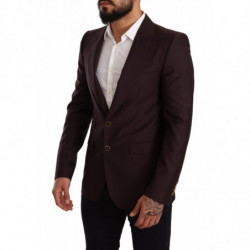 Giacca slim fit in lana viola Blazer SICILIA - IT48 - M