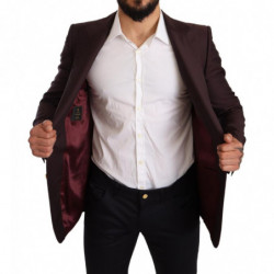 Giacca slim fit in lana viola Blazer SICILIA - IT48 - M