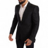 Blazer da giacca slim fit in lino nero - IT48 - M