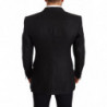 Blazer da giacca slim fit in lino nero - IT48 - M