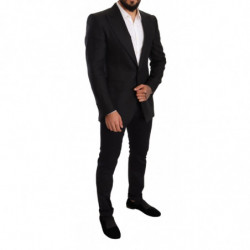 Blazer da giacca slim fit in lino nero - IT48 - M