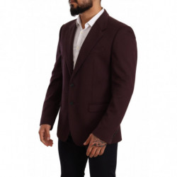 Giacca blazer slim in cotone viola - IT46 - S