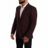 Giacca blazer slim in cotone viola - IT46 - S