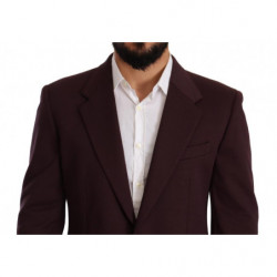 Giacca blazer slim in cotone viola - IT46 - S