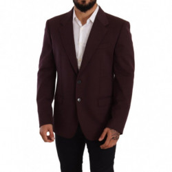 Giacca blazer slim in cotone viola - IT46 - S