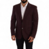 Giacca blazer slim in cotone viola - IT46 - S
