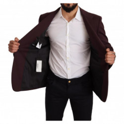 Giacca blazer slim in cotone viola - IT46 - S