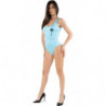 Costume da bagno in poliammide azzurro - S