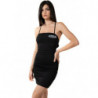 Abito in poliestere nero - L