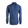 Camicia in lino effetto denim - 42
