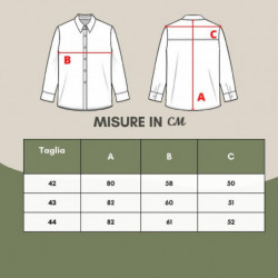 Camicia in lino effetto denim - 42