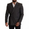 Giacca blazer slim fit in lana a quadri grigi - IT48 - M