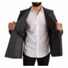 Giacca blazer slim fit in lana a quadri grigi - IT48 - M