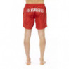 Costume da bagno in poliestere rosso - XXL