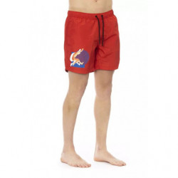 Costume da bagno in poliestere rosso - S