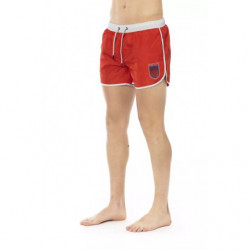 Costume da bagno in poliestere rosso - XL