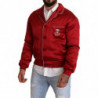 Giubbotto bomber con logo DG in seta rossa - IT48 - M