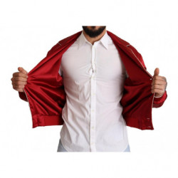 Giubbotto bomber con logo DG in seta rossa - IT48 - M