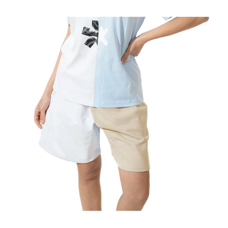 Pantaloncini in cotone beige - L