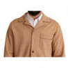 Giacca cappotto con colletto in cotone marrone - IT40 - M