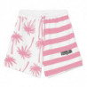 Pantaloncini in cotone rosa - S
