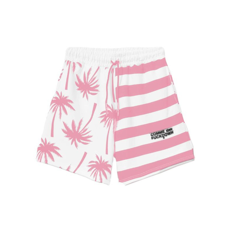 Pantaloncini in cotone rosa - M