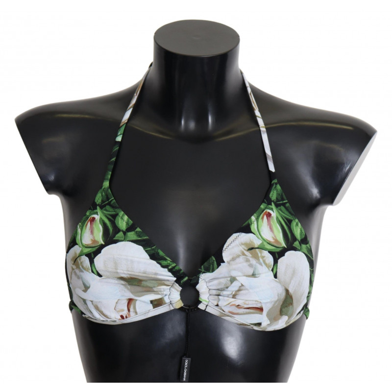 Top bikini con stampa floreale multicolore - IT - XS