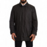 Giacca trench da uomo in poliestere nero - IT50 - L