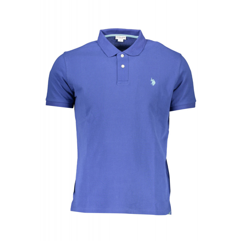 Polo in cotone blu - L