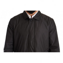 Giacca trench da uomo in poliestere nero - IT50 - L