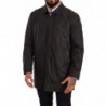 Giacca trench da uomo in poliestere nero - IT50 - L