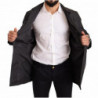 Giacca trench da uomo in poliestere nero - IT50 - L