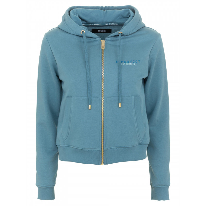 Maglione in cotone azzurro - XL