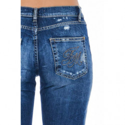 Jeans e pantaloni in cotone blu - W26