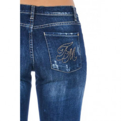 Jeans e pantaloni in cotone blu - W26