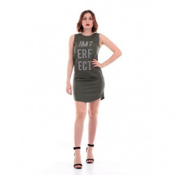 Abito in cotone verde - S