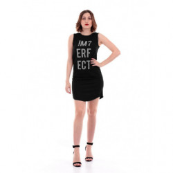 Abito in cotone nero - S
