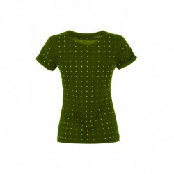 Top e maglietta in cotone verde - XS